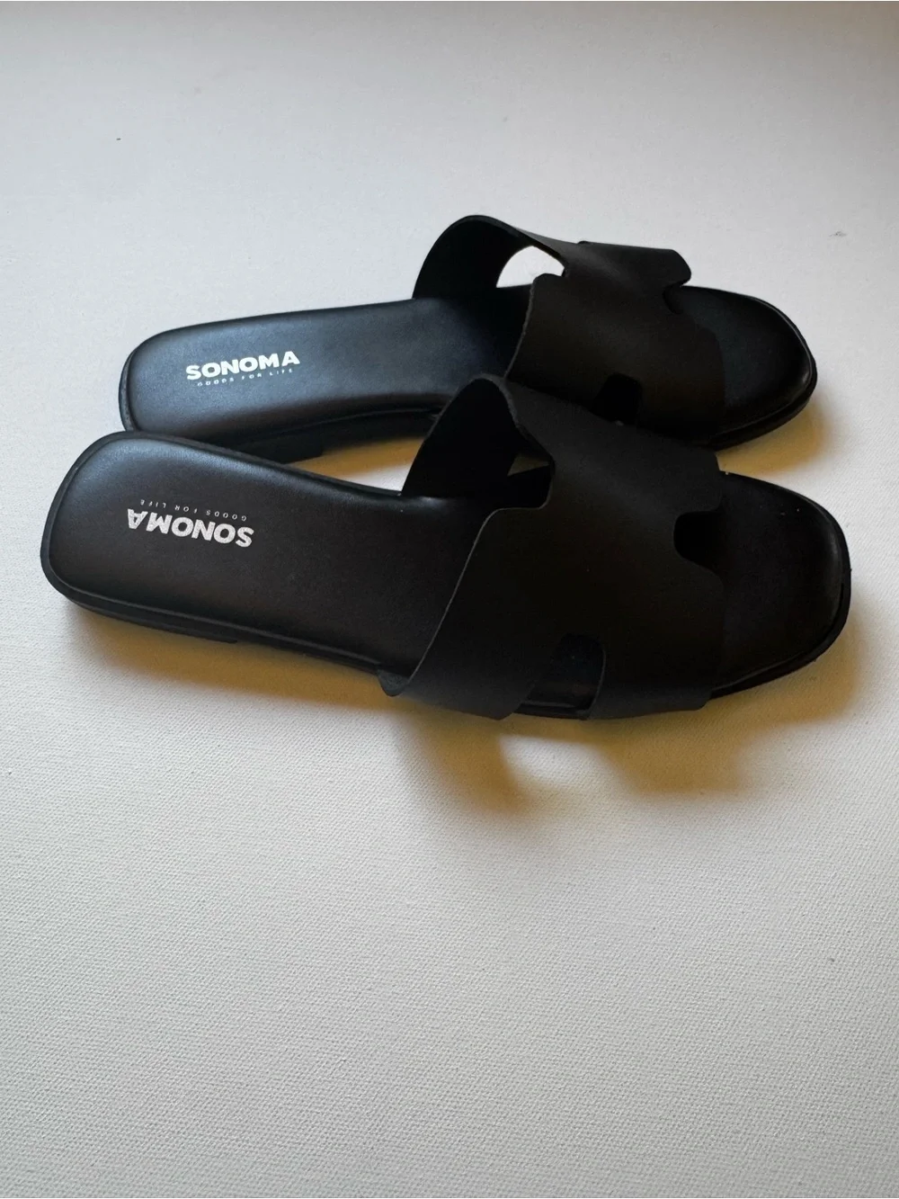 SONOMA Black Women's Slip-On Mule Sandals SZ 8